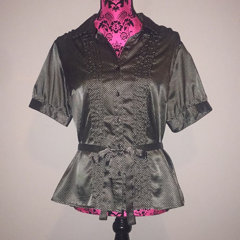 Willi Smith Polka Dot Blouse